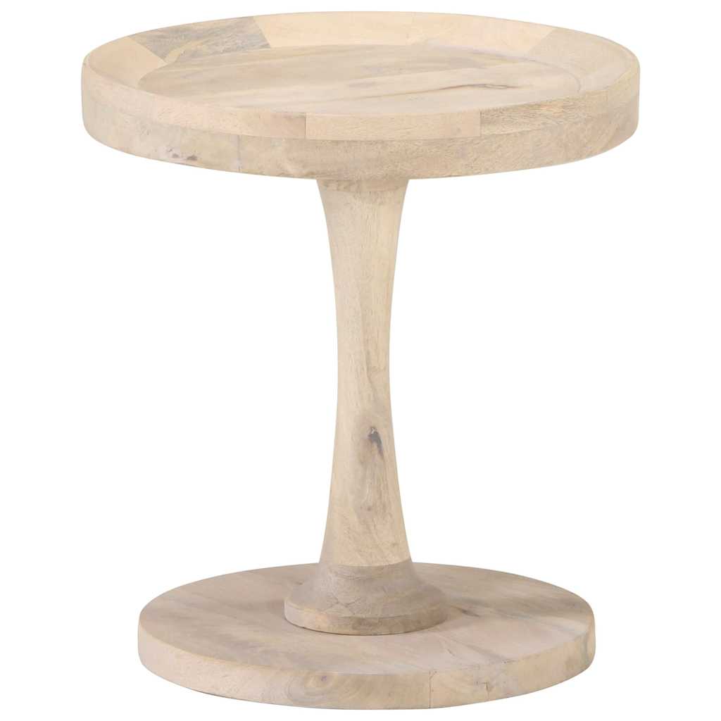 320600 vidaXL Side Table Ø40x45 cm Solid Mango Wood