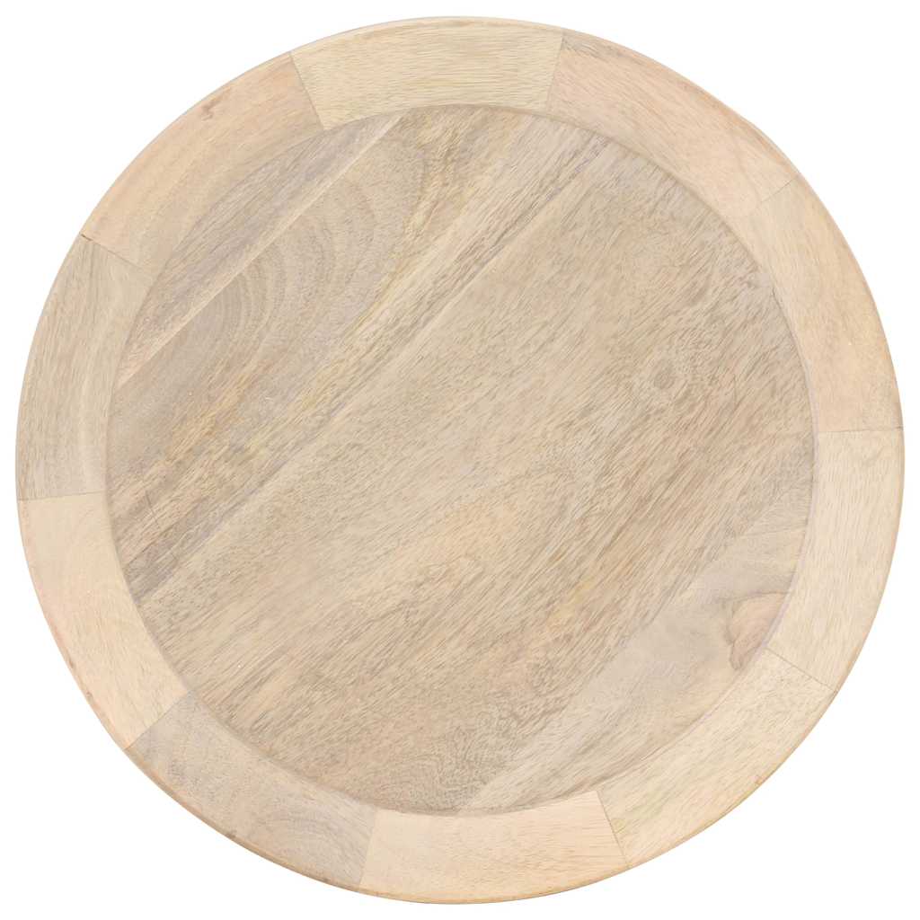 320600 vidaXL Side Table Ø40x45 cm Solid Mango Wood
