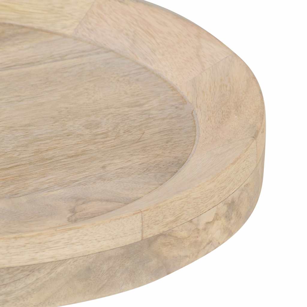 320600 vidaXL Side Table Ø40x45 cm Solid Mango Wood