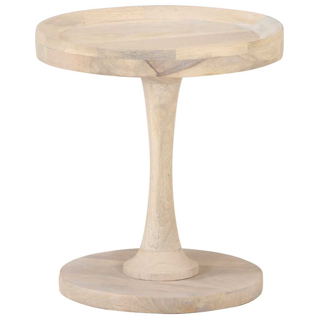 320600 vidaXL Side Table Ø40x45 cm Solid Mango Wood
