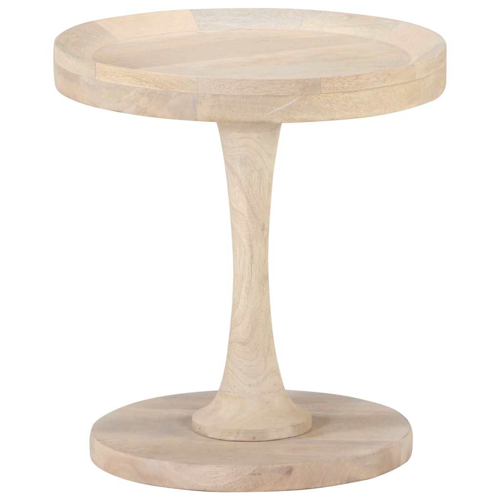 320600 vidaXL Side Table Ø40x45 cm Solid Mango Wood