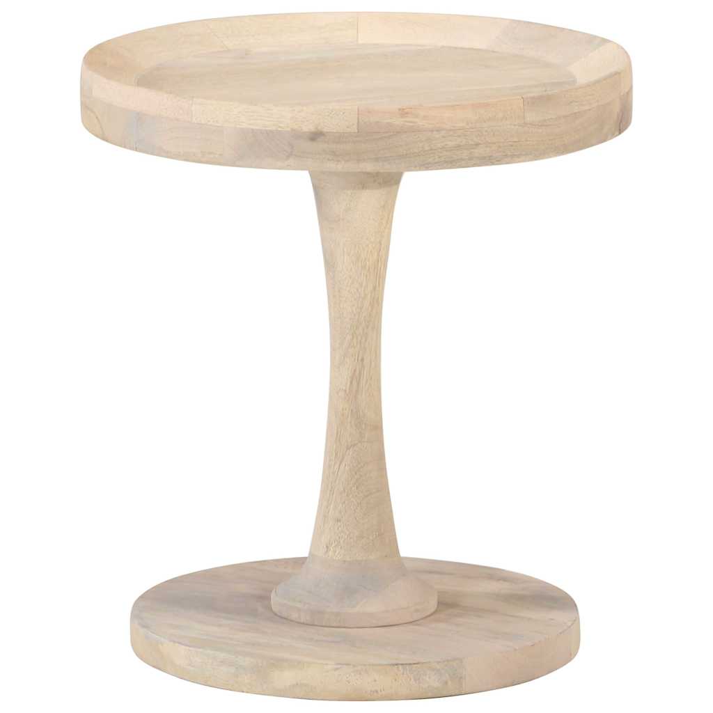 320600 vidaXL Side Table Ø40x45 cm Solid Mango Wood