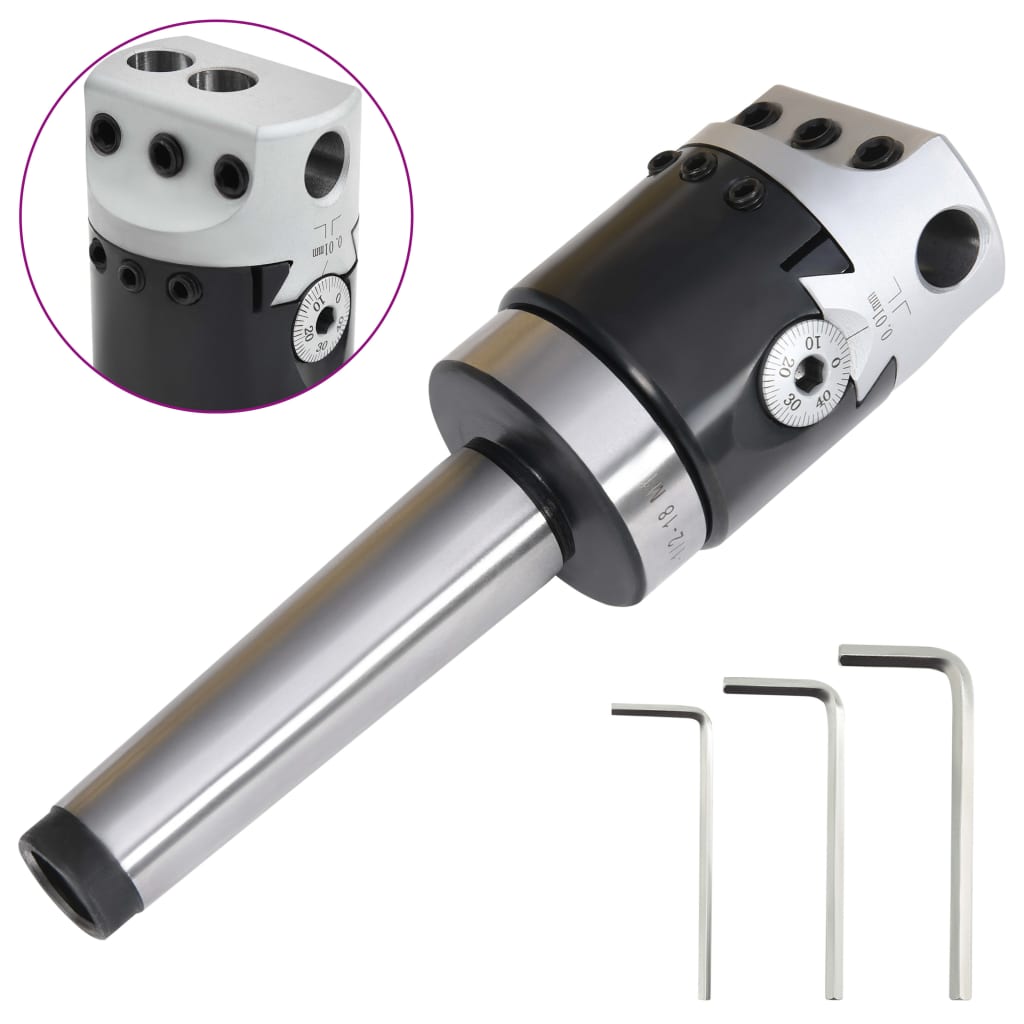 50 mm Boring Head with MT3 Boring Shank for Lathe Milling