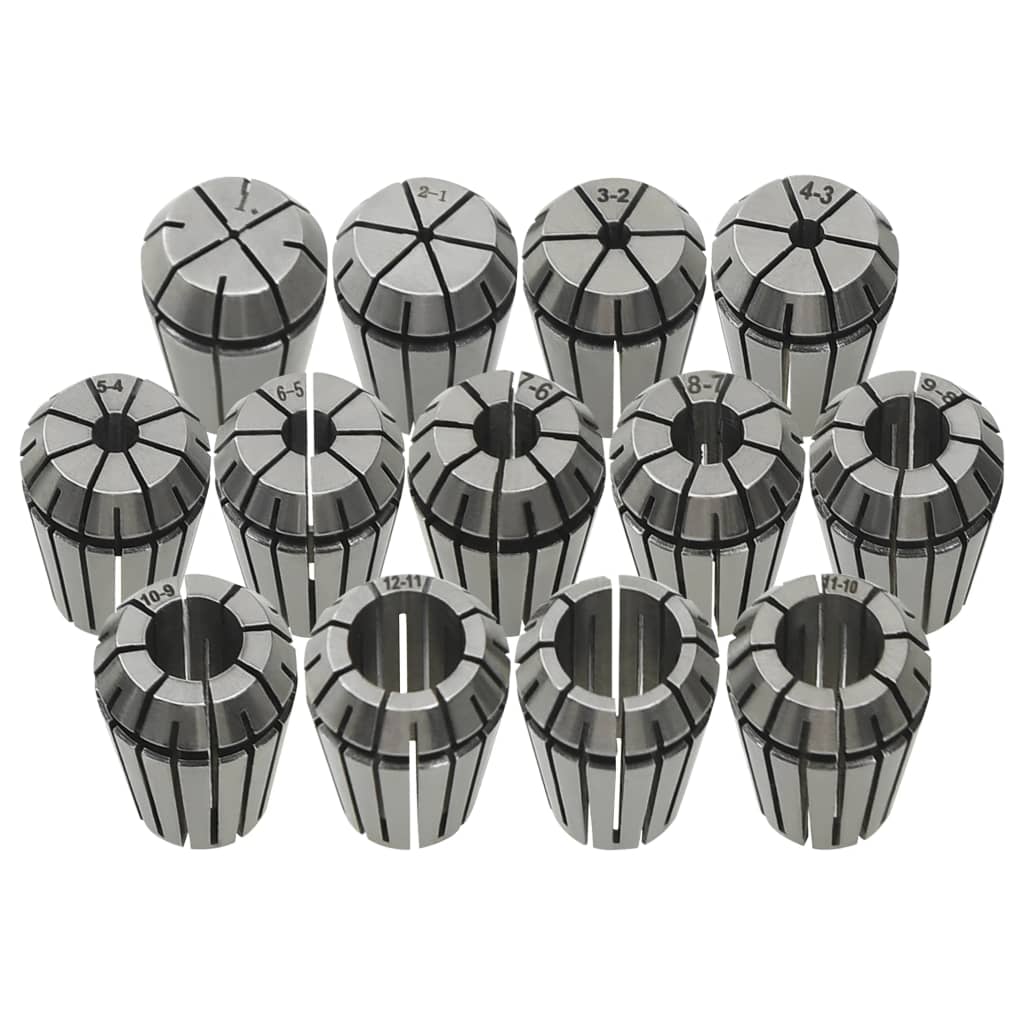 vidaXL ER20 Collets 13 pcs Turning Tool Set