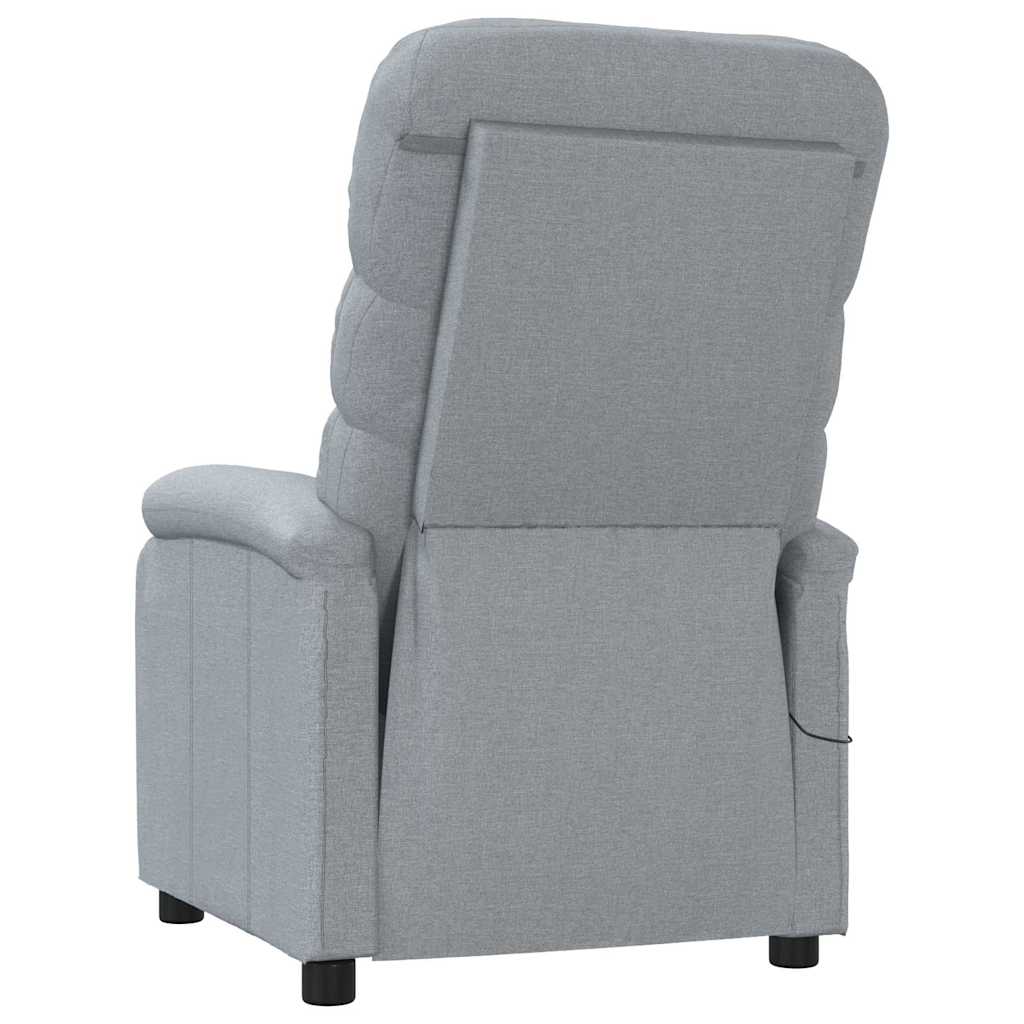 Massage Chair Light Grey Fabric