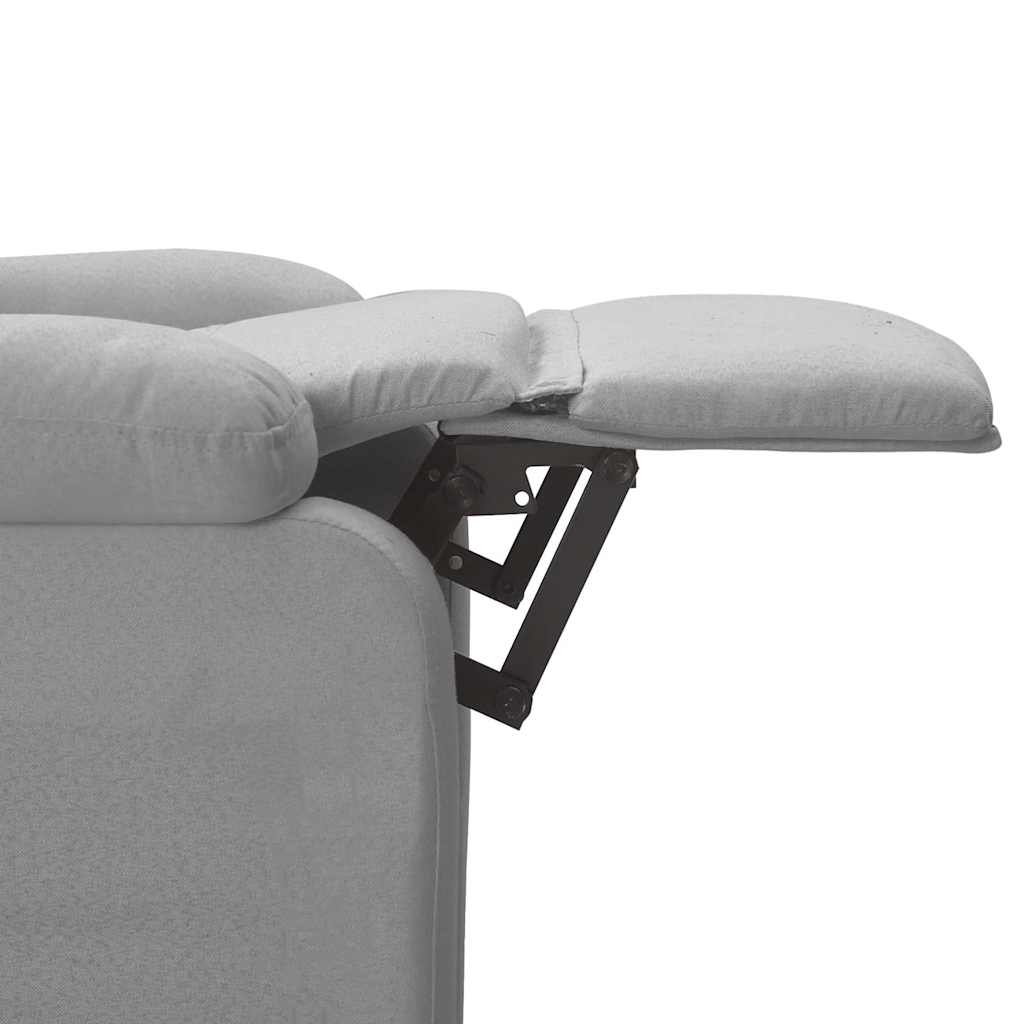 Massage Chair Light Grey Fabric