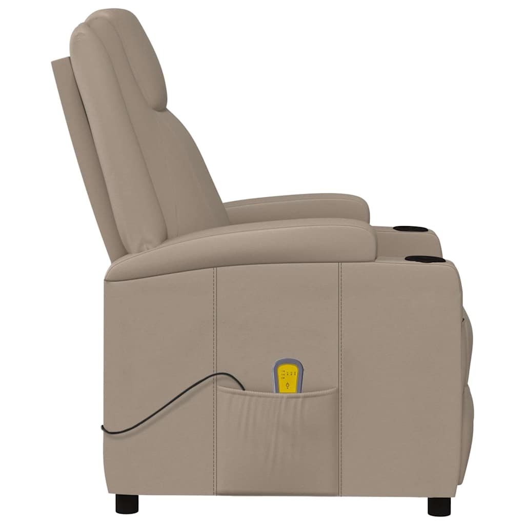 Massage Chair Cappuccino Faux Leather