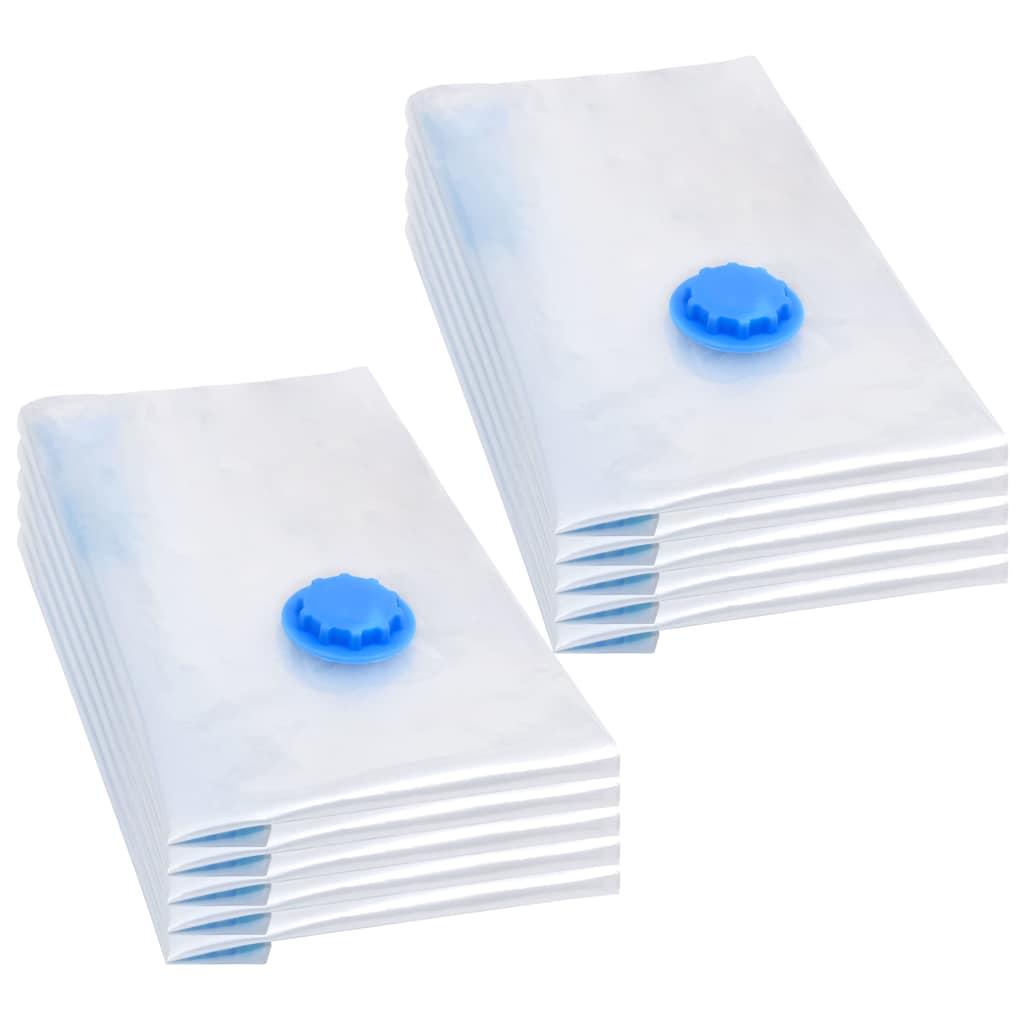 51329 vidaXL Vacuum Travel Storage Bags Clothing Bags 60x40 cm 10 pcs