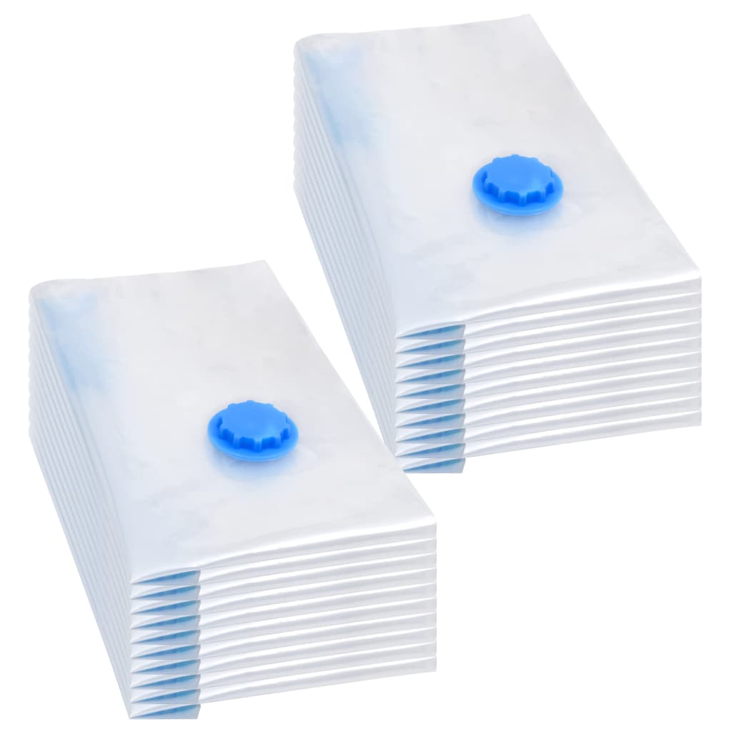 51330 vidaXL Vacuum Travel Storage Bags Clothing Bags 60x40 cm 20 pcs