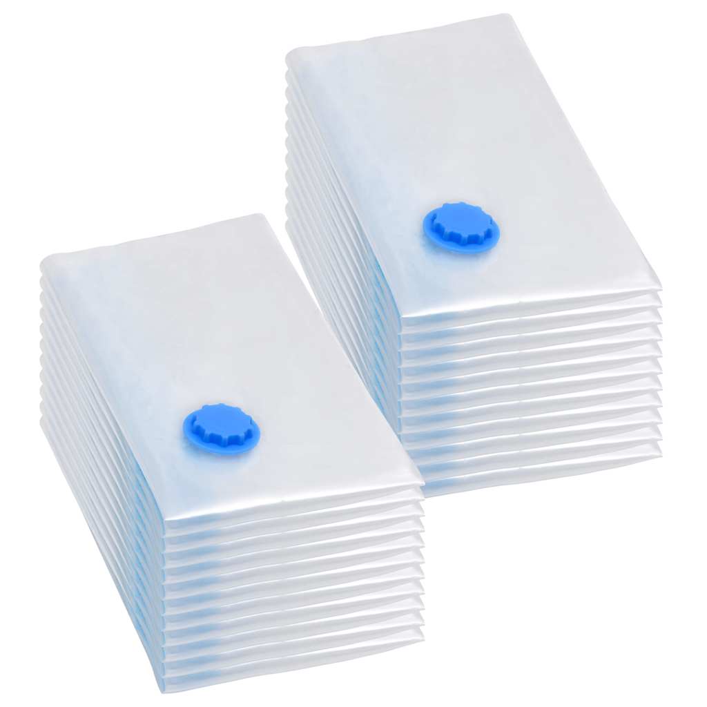 51333 vidaXL Vacuum Travel Storage Bags Clothing Bags 80x60 cm 20 pcs
