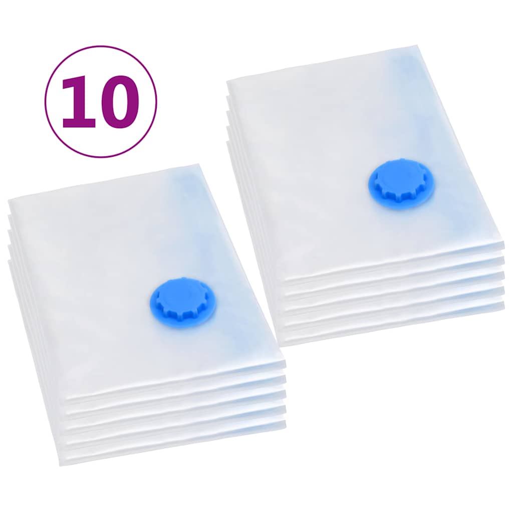 51335 vidaXL Vacuum Travel Storage Bags Clothing Bags 120x70 cm 10 pcs