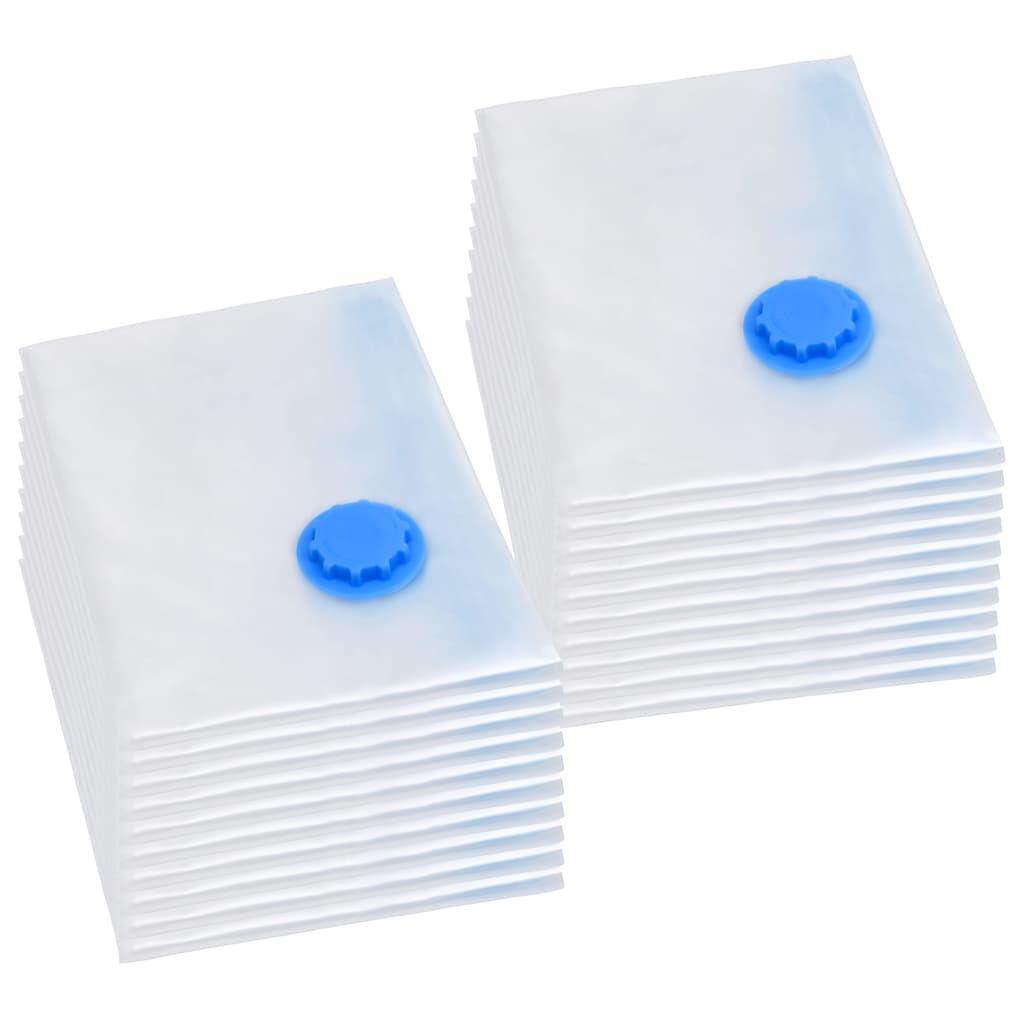 51336 vidaXL Vacuum Travel Storage Bags Clothing Bags 120x70 cm 20 pcs