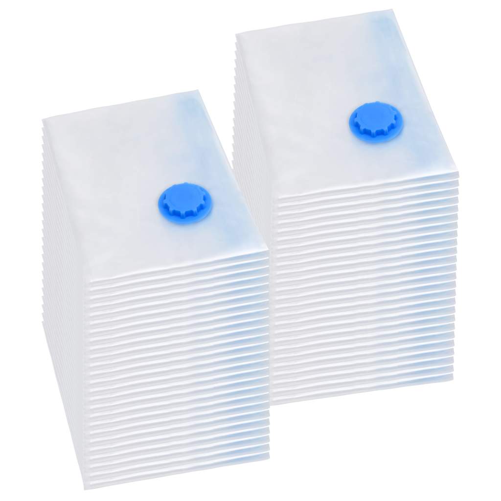 51337 vidaXL Vacuum Travel Storage Bags Clothing Bags 120x70 cm 50 pcs