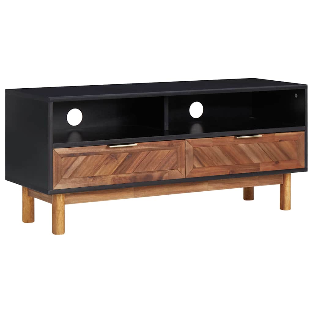 289903 vidaXL TV Cabinet 100x35x45 cm Solid Acacia Wood and MDF