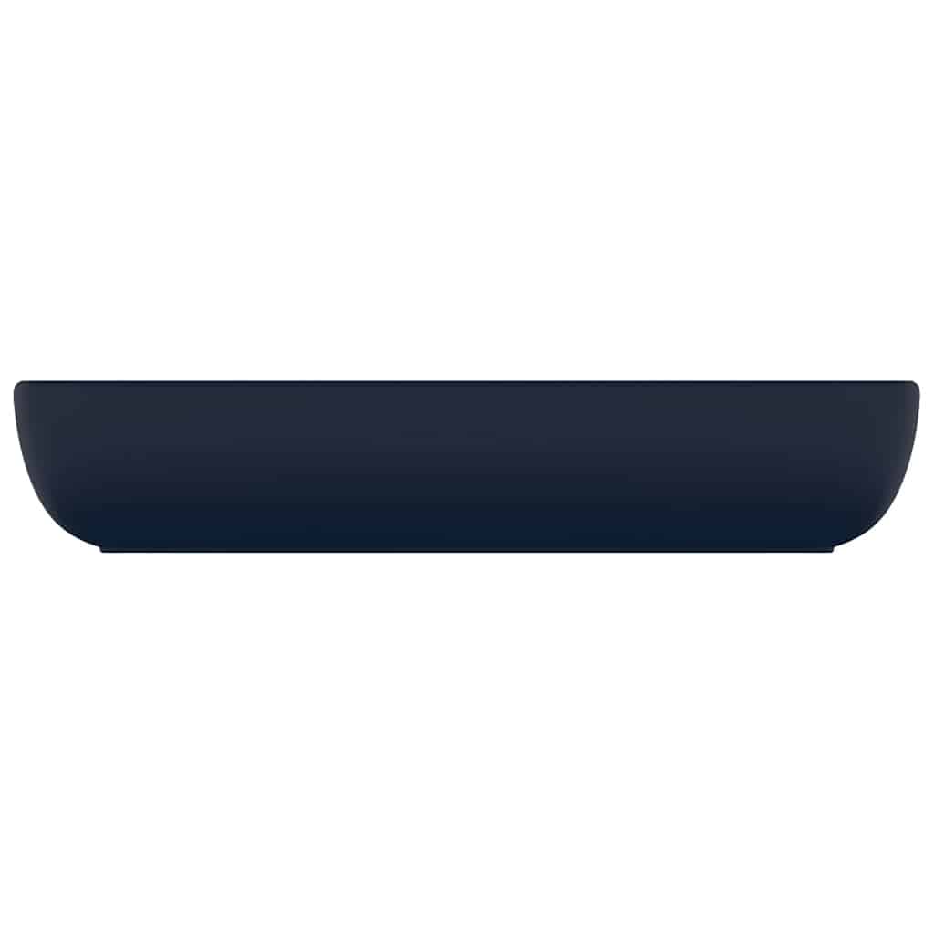 Luxury Basin Rectangular Matt Dark Blue 71x38 cm Ceramic