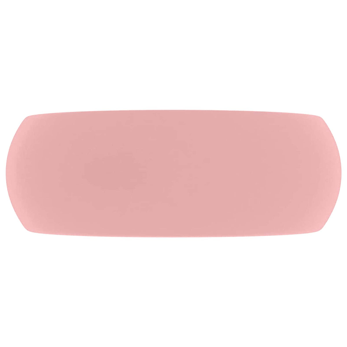 146999 vidaXL Luxury Wash Basin Round Matt Pink 40x15 cm Ceramic
