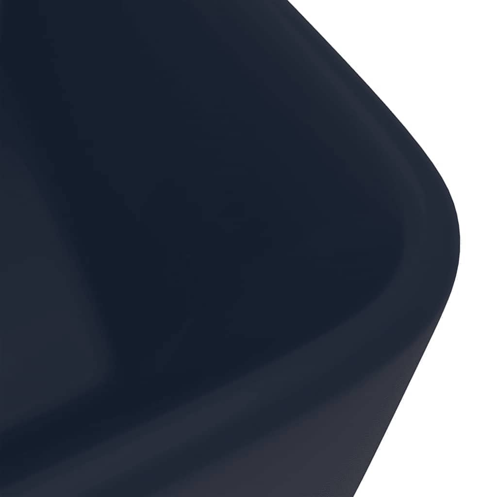 Luxury Wash Basin Matt Dark Blue 41x30x12 cm Ceramic