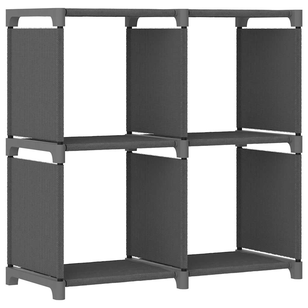 322600 vidaXL 4-Cube Display Shelf Grey 69x30x72,5 cm Fabric