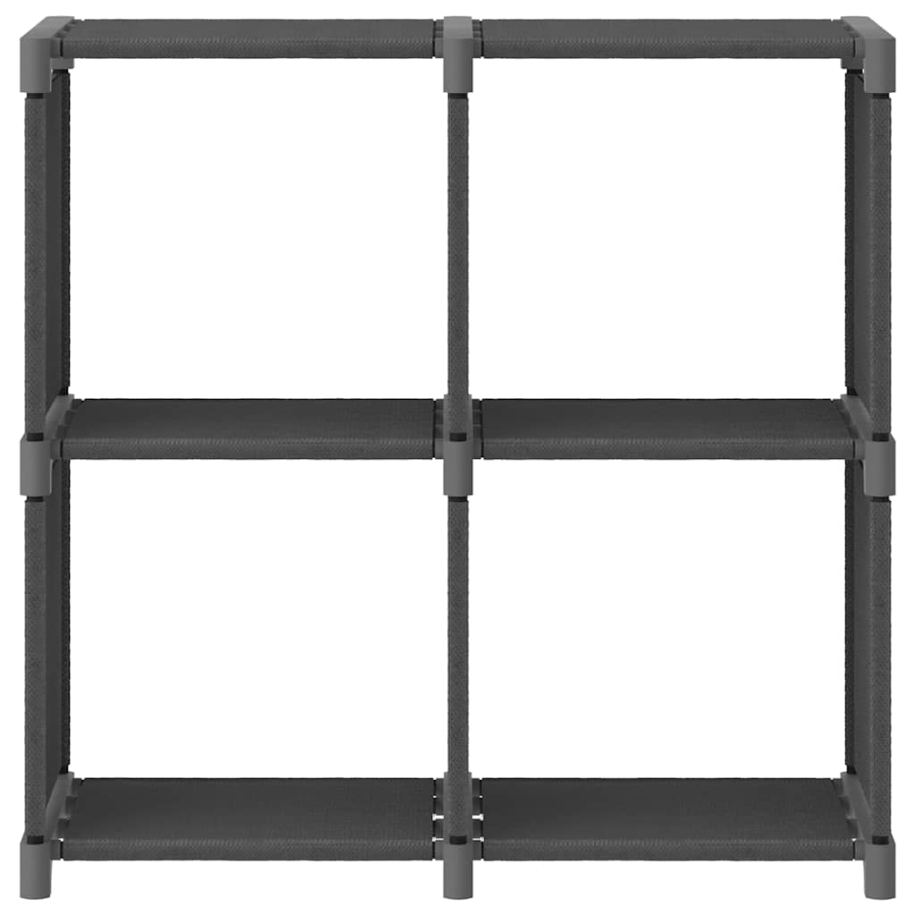 322600 vidaXL 4-Cube Display Shelf Grey 69x30x72,5 cm Fabric