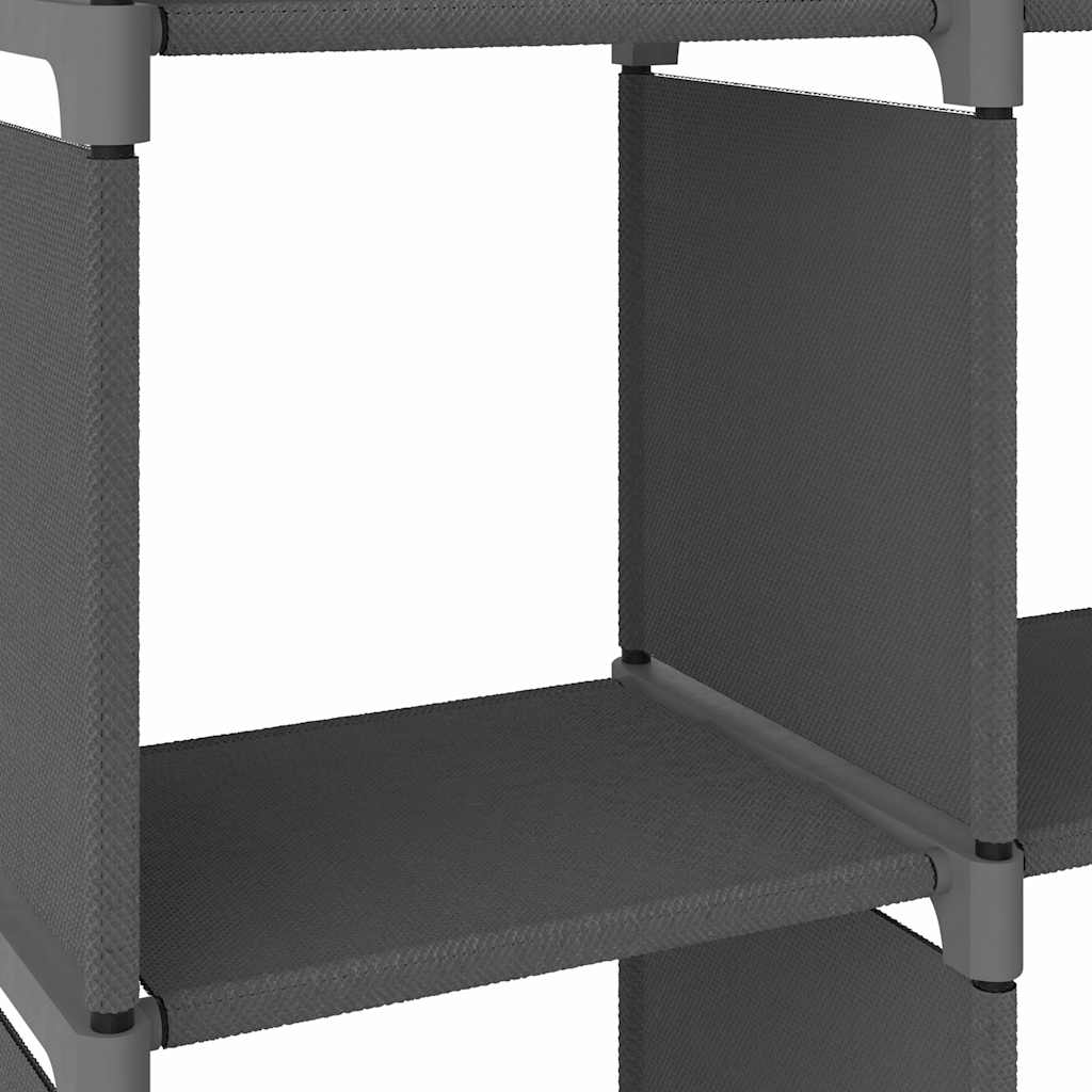 322600 vidaXL 4-Cube Display Shelf Grey 69x30x72,5 cm Fabric