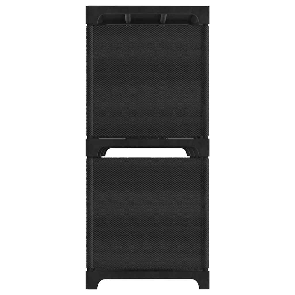 322602 vidaXL 5-Cube Display Shelf Black 103x30x72,5 cm Fabric