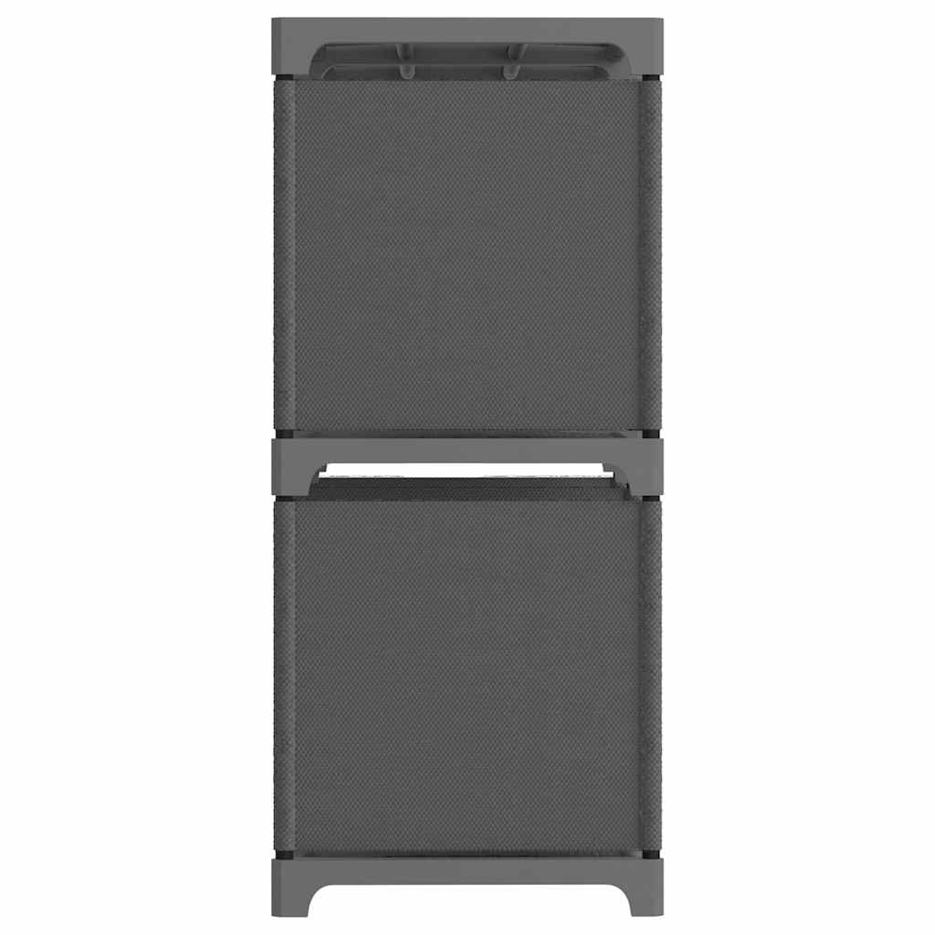 322604 vidaXL 5-Cube Display Shelf Grey 103x30x72,5 cm Fabric