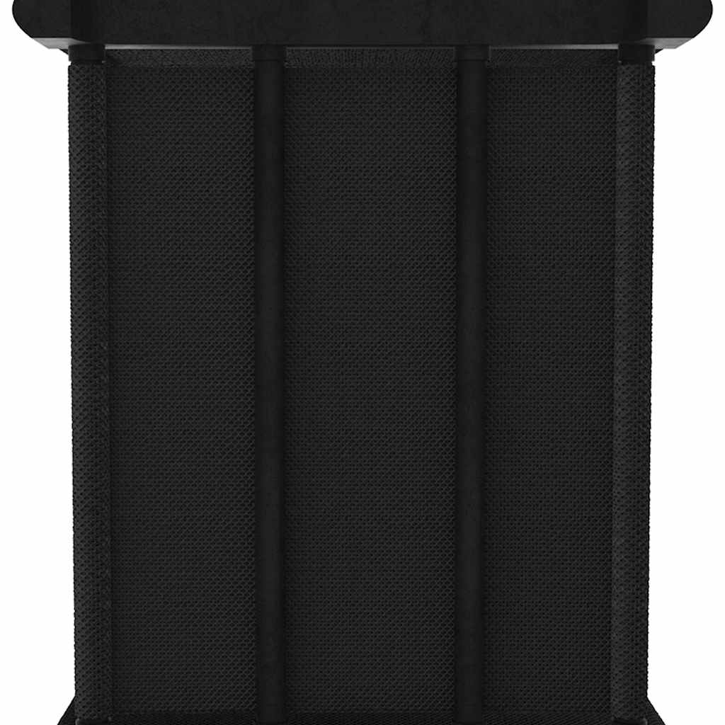 322614 vidaXL 12-Cube Display Shelf Black 103x30x141 cm Fabric