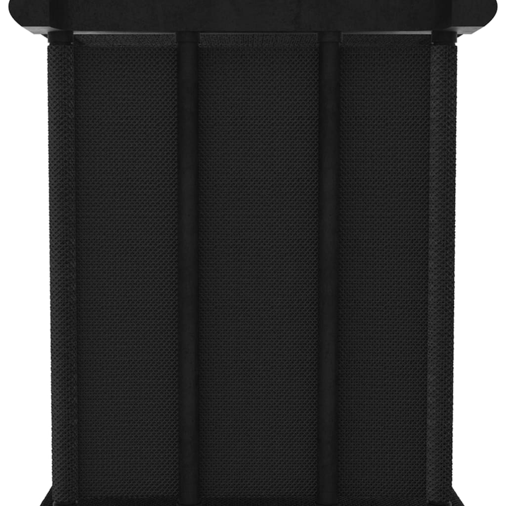 322615 vidaXL 12-Cube Display Shelf with Boxes Black 103x30x141 cm Fabric