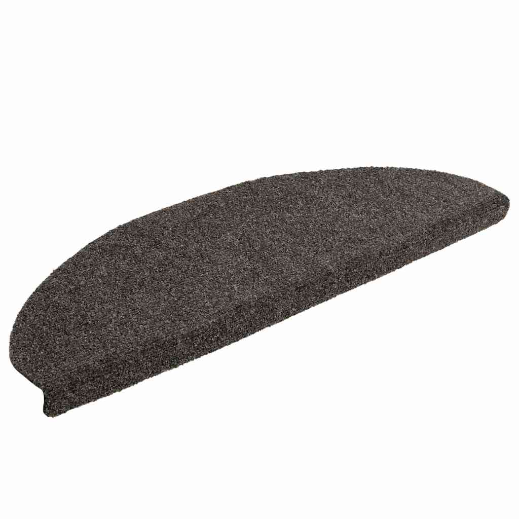 Stair Mats Self-adhesive 15 pcs 65x21x4 cm Anthracite