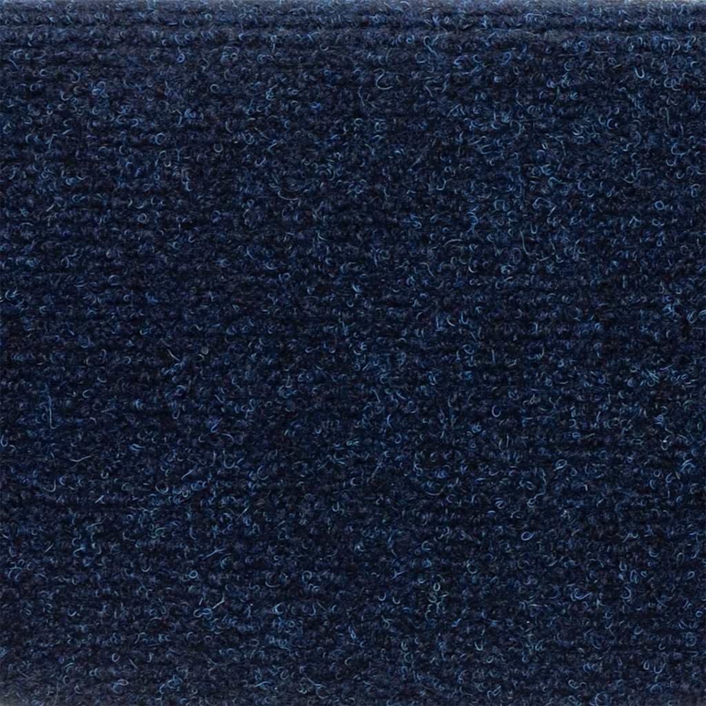 Stair Mats Self-adhesive 15 pcs 56x17x3 cm Navy Half Round