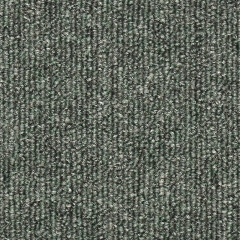 Stair Mats 15 pcs 56x17x3 cm Dark Green Half Round