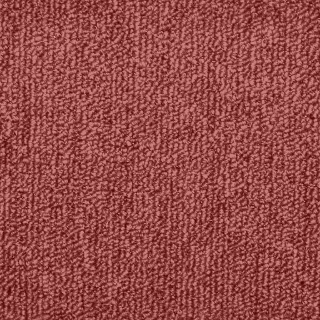 Stair mats 15 pcs 65 x 24 x 4 cm Non-Slip Bordeaux Red