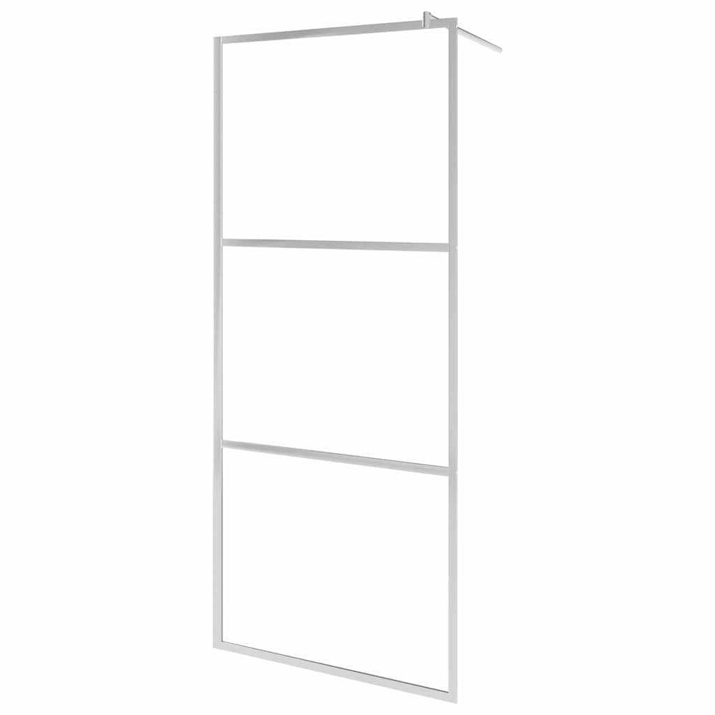Walk-in Shower Wall with Whole Frosted ESG Glass 80x195 cm