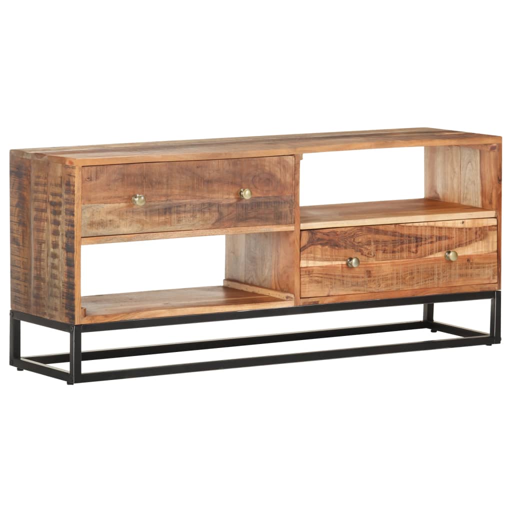 vidaXL TV cabinet 120x30x50 cm Rough Acacia Wood