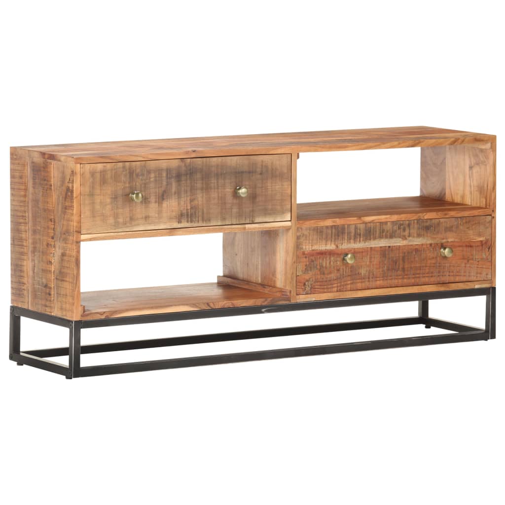 vidaXL TV cabinet 120x30x50 cm Rough Acacia Wood