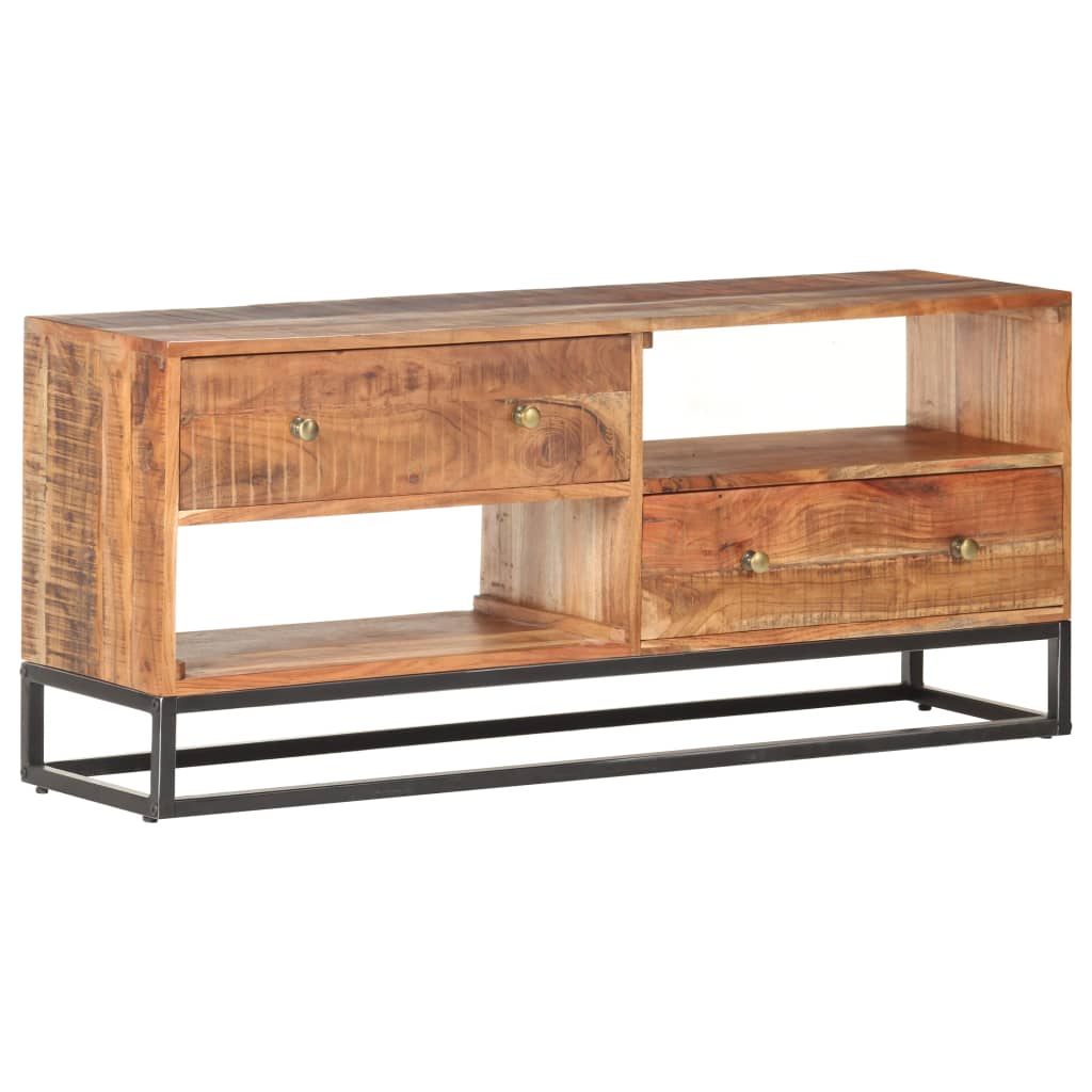 vidaXL TV cabinet 120x30x50 cm Rough Acacia Wood