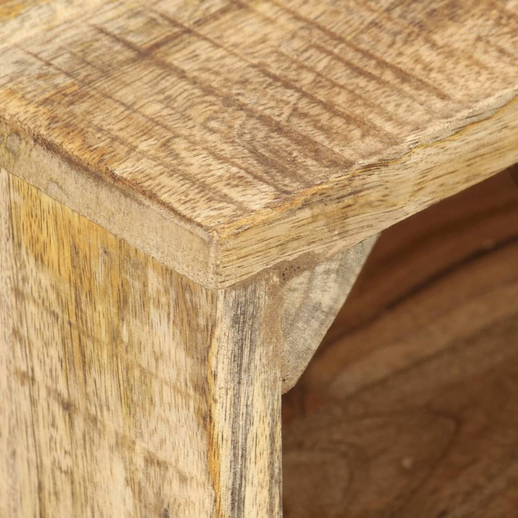 Bedside Table 40x30x50 cm Rough Mango Wood