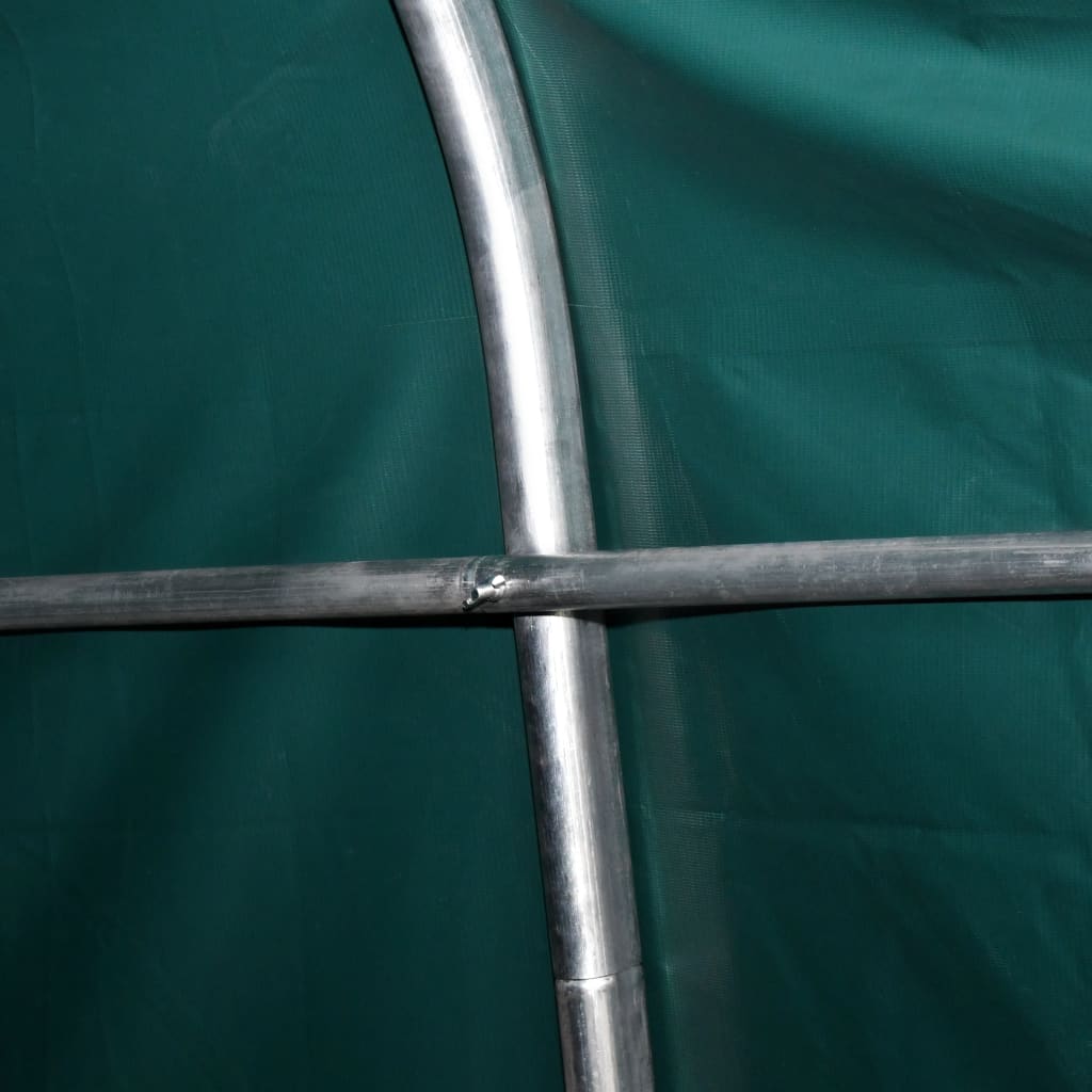 Removable Livestock Tent PVC 550 g/m² 3.3x16 m Dark Green