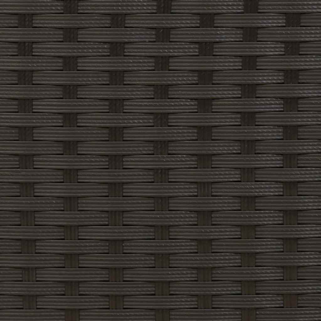 Dining Chair | Set of 6 | Black | PE Rattan | One Size | Stackable