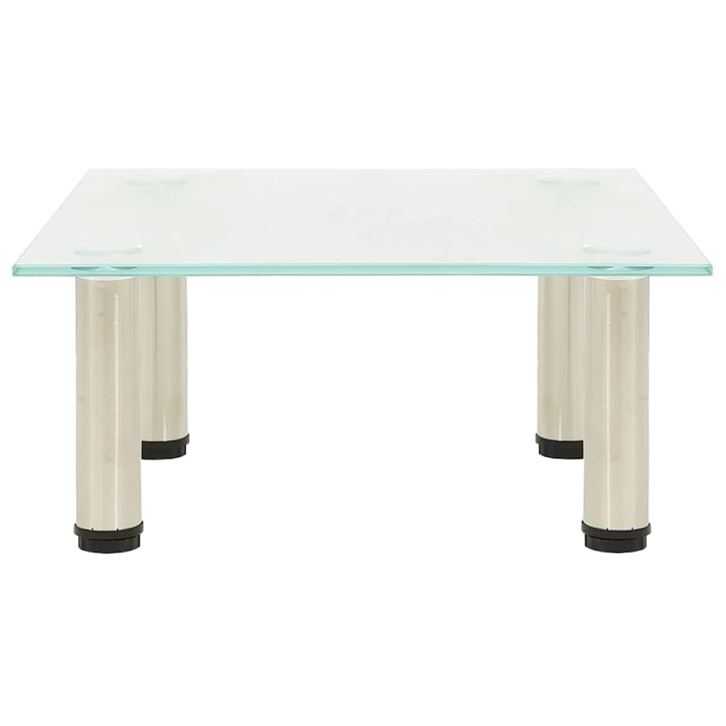 322759 vidaXL TV Stand Frosted 40x35x17 cm Tempered Glass