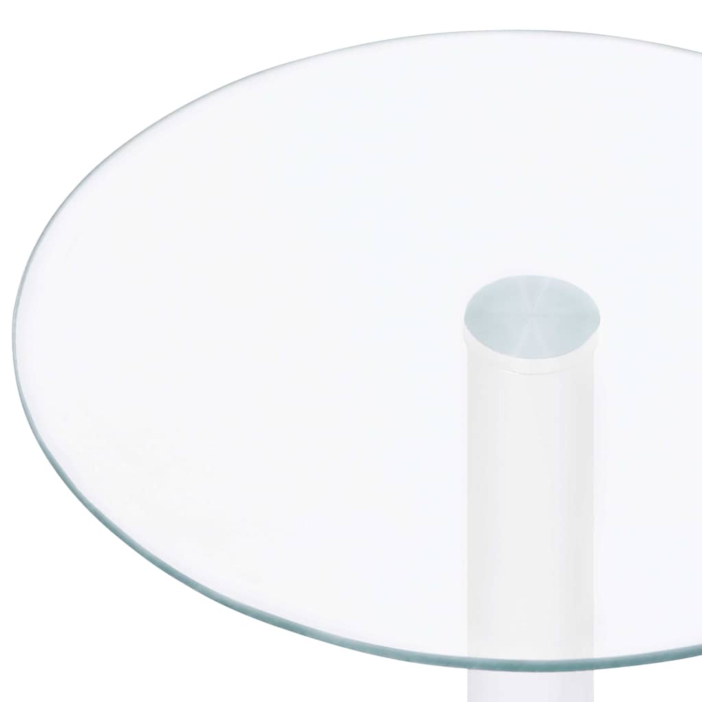 322780 vidaXL Coffee Table Transparent 40 cm Tempered Glass