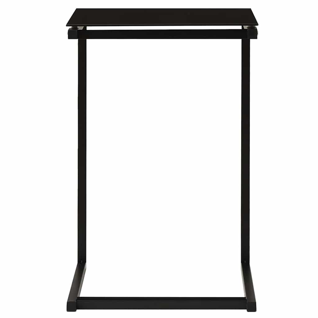 322784 vidaXL Side Table Black 40x40x60 cm Tempered Glass