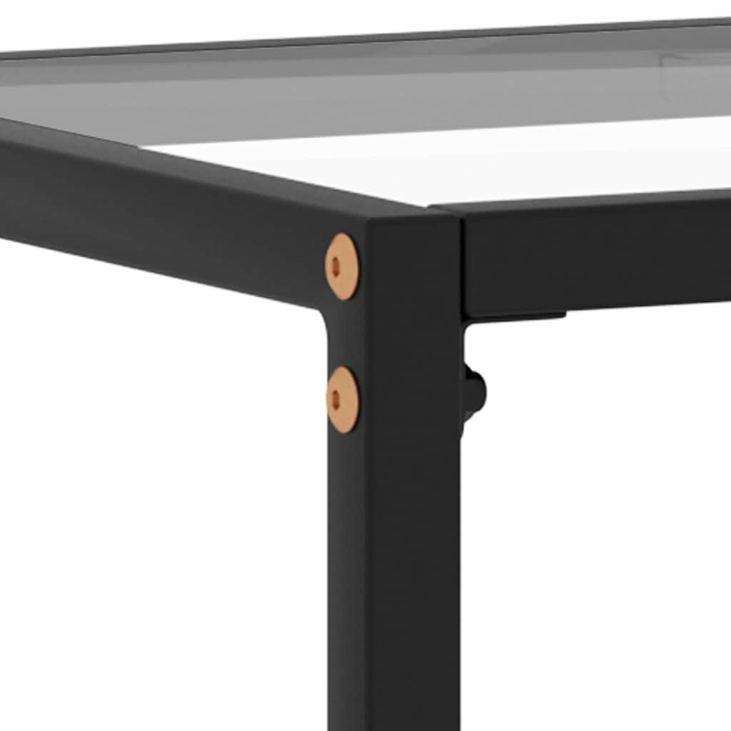 322807 vidaXL Console Table Transparent 80x35x75 cm Tempered Glass