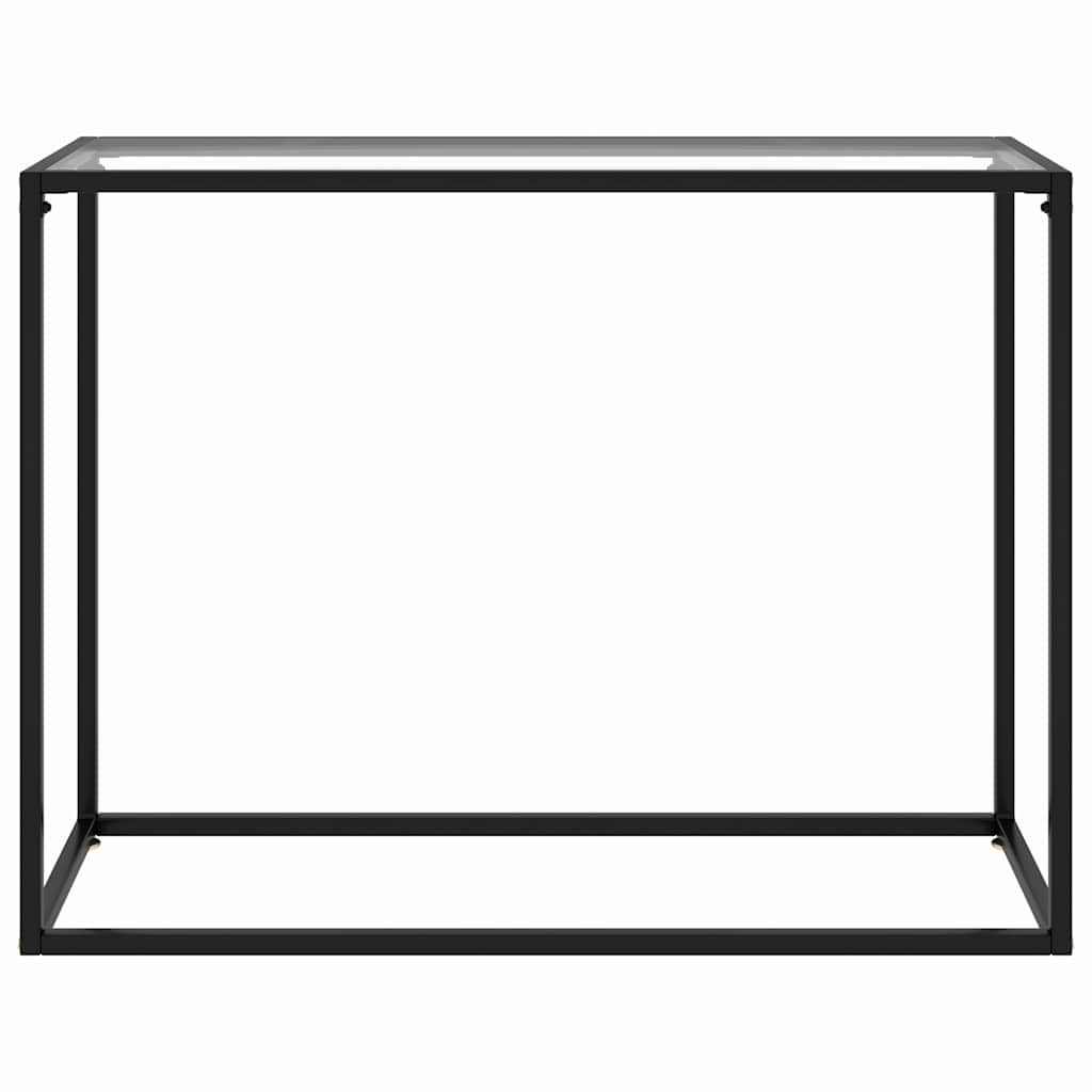 322811 vidaXL Console Table Transparent 100x35x75 cm Tempered Glass