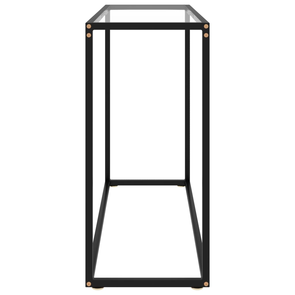 322811 vidaXL Console Table Transparent 100x35x75 cm Tempered Glass