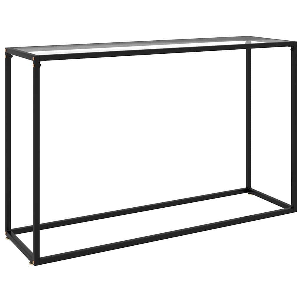 322815 vidaXL Console Table Transparent 120x35x75 cm Tempered Glass