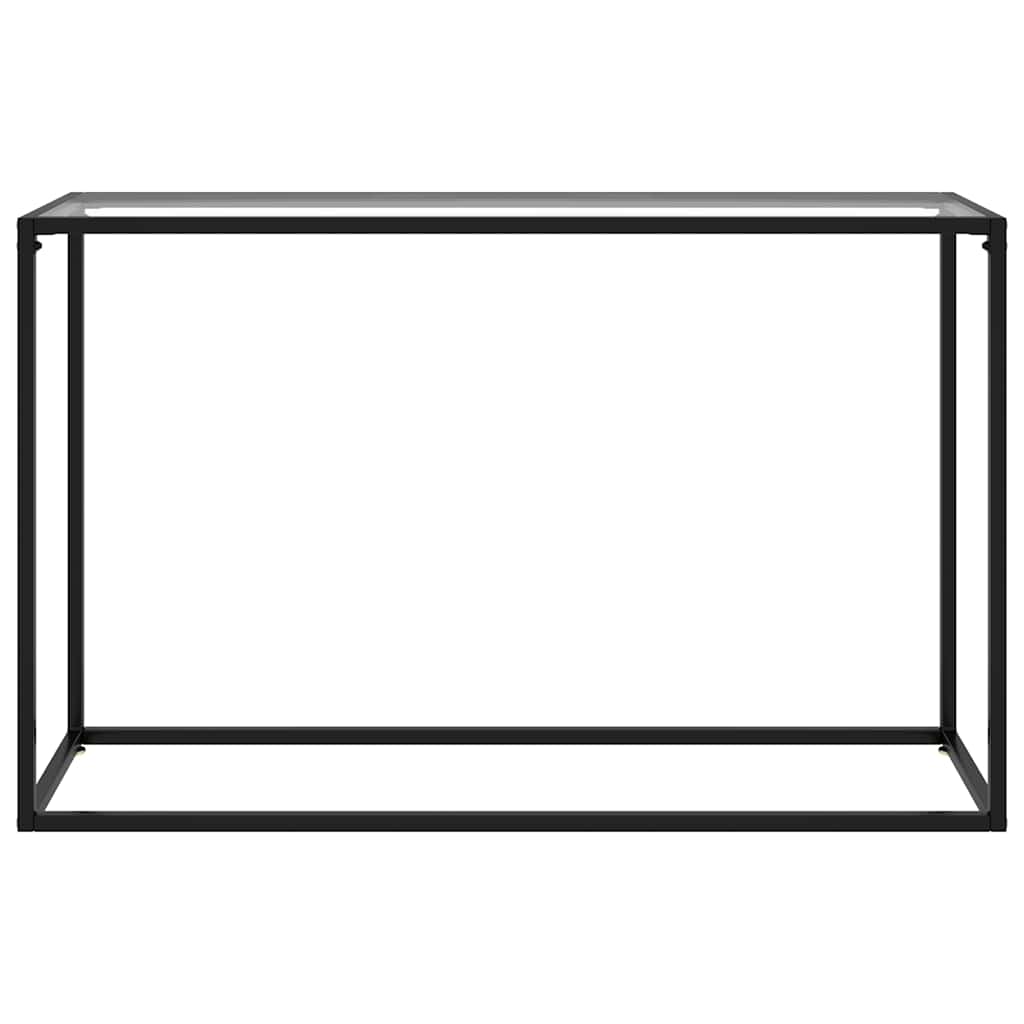 322815 vidaXL Console Table Transparent 120x35x75 cm Tempered Glass