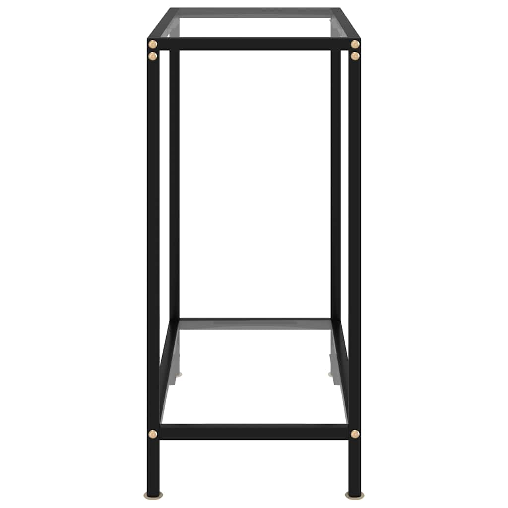 322827 vidaXL Console Table Transparent 60x35x75 cm Tempered Glass