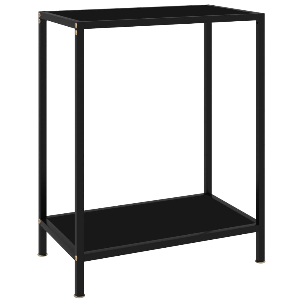 Console Table | Black | Tempered glass | Compact |  Simplistic