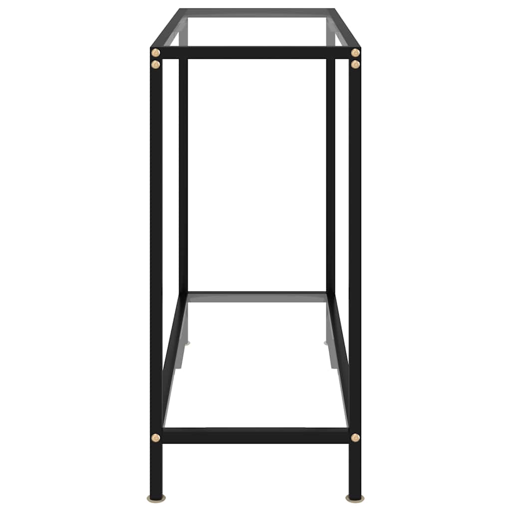 322831 vidaXL Console Table Transparent 80x35x75 cm Tempered Glass